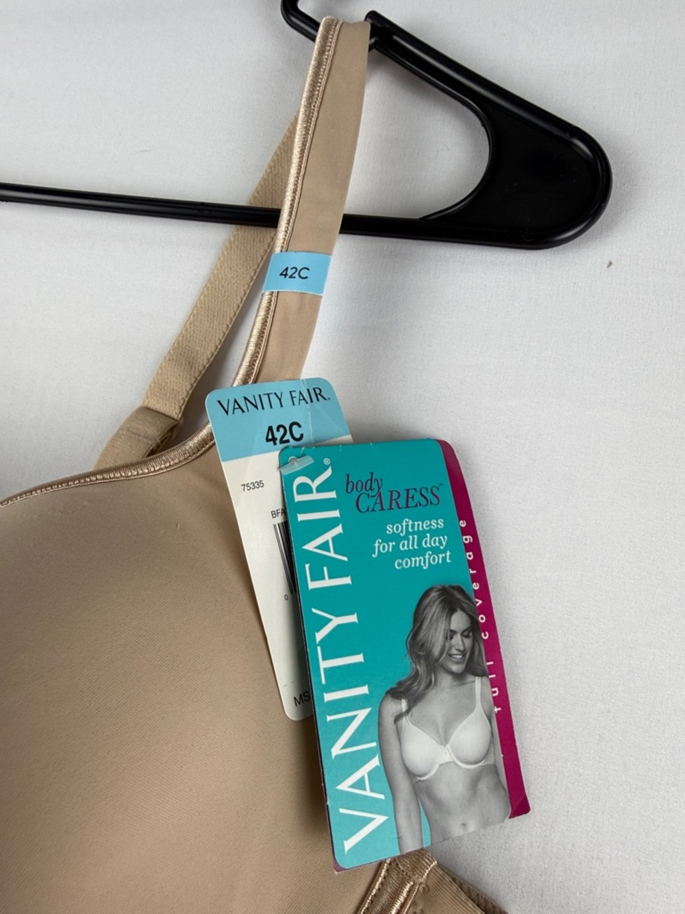 Vanity Fair Nude Lightly Lined Underwire Bra 42C Full Coverage NWT - Picture 2 of 5